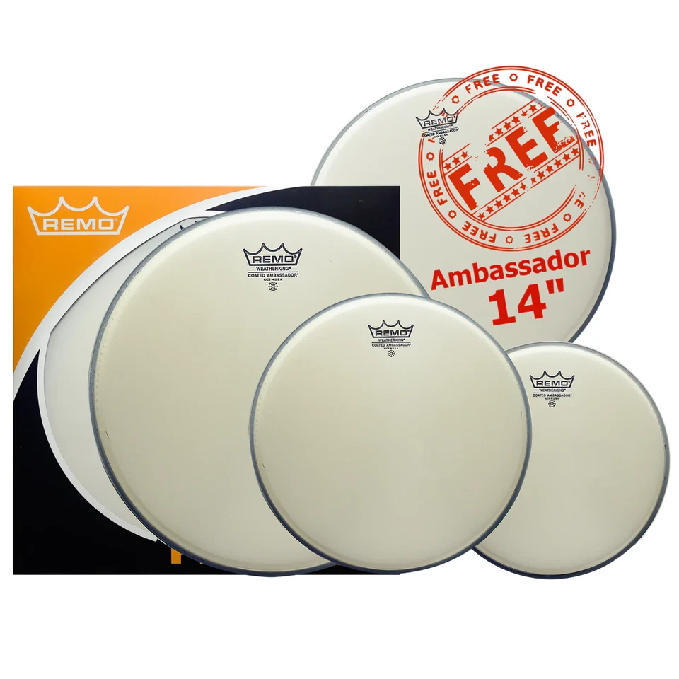 Remo Ambassador ProPacks - Coated