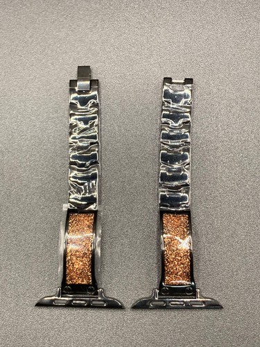 Luxury Black/Copper Metal Watchband for Apple Watch - 42/44/45/49 - 第 4/6 張圖片