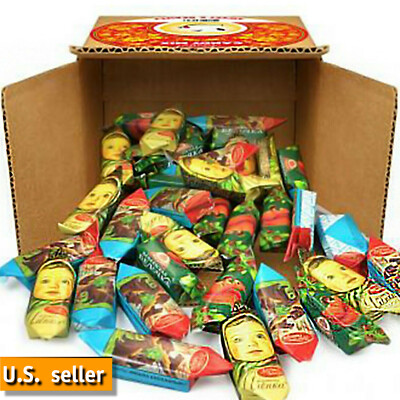 Russian Chocolate Candy Sweets Mix Mishka Kosolapiy, Belochka & Alenka 1lb/450g