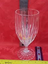 Mikasa Park Lane Clear Iced Tea Goblet Glasses 7 1/4” Tall EUC Crystal