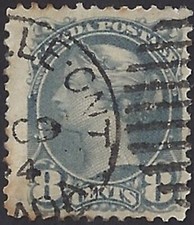 🍁Canada #44b "SMALL QUEEN ISSUE" Fine Used 1893 No Gum Issue