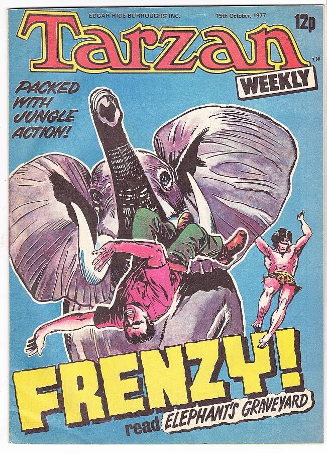 TARZAN WEEKLY October 15, 1977 - Russ Manning Tarzan comic strip