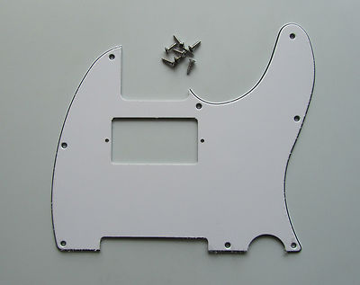 Tele Humbucker Gitarre Schlagbrett Kratzplatte weiß 3-lagig passt Telecaster