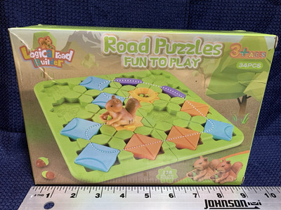STEM Board Game - Road Puzzle - Brain Teaser - BurgKidz - Squirrels - Complete