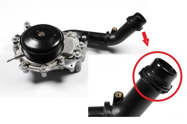 Wasserpumpe MotorküHlung Hepu P1613A-TH-4 Mit GehäUse Zweiteiliges GehäUse FüR 5-image