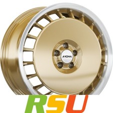 Ronal R50 Aero racing-gold-hornkopiert 8x18" ET50 LK5 120 ML 65 Alufelgen 18 ...
