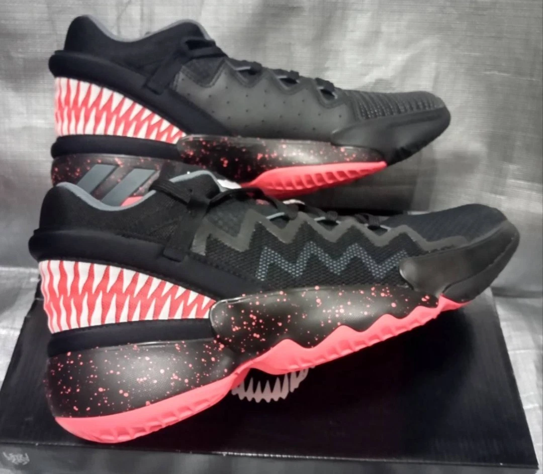 Marvel x Adidas D.O.N. Numero 2 Venom Core Nero Segnale Rosa FW9038 Uomo Us8.5