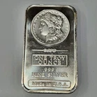 1oz Silver Bar Morgan Dollar Design .999