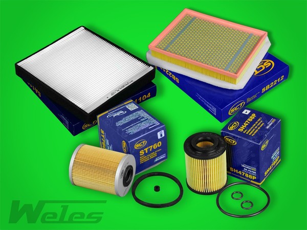 Inspektionspaket Opel Zafira B 1,7 Cdti Luft- Pollenfilter ÖLfilter Dieselfilter-image