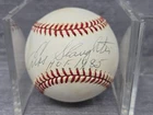 Enos Slaughter Signed Autographed Baseball HOF 1985