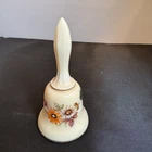 Vintage Westmoreland Almond Milk Custard Milk Painted Floral With Seal
