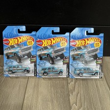 3 Hot Wheels '64 Nova Wagon Gasser 2020 Muscle Mania Blue Never Opened 