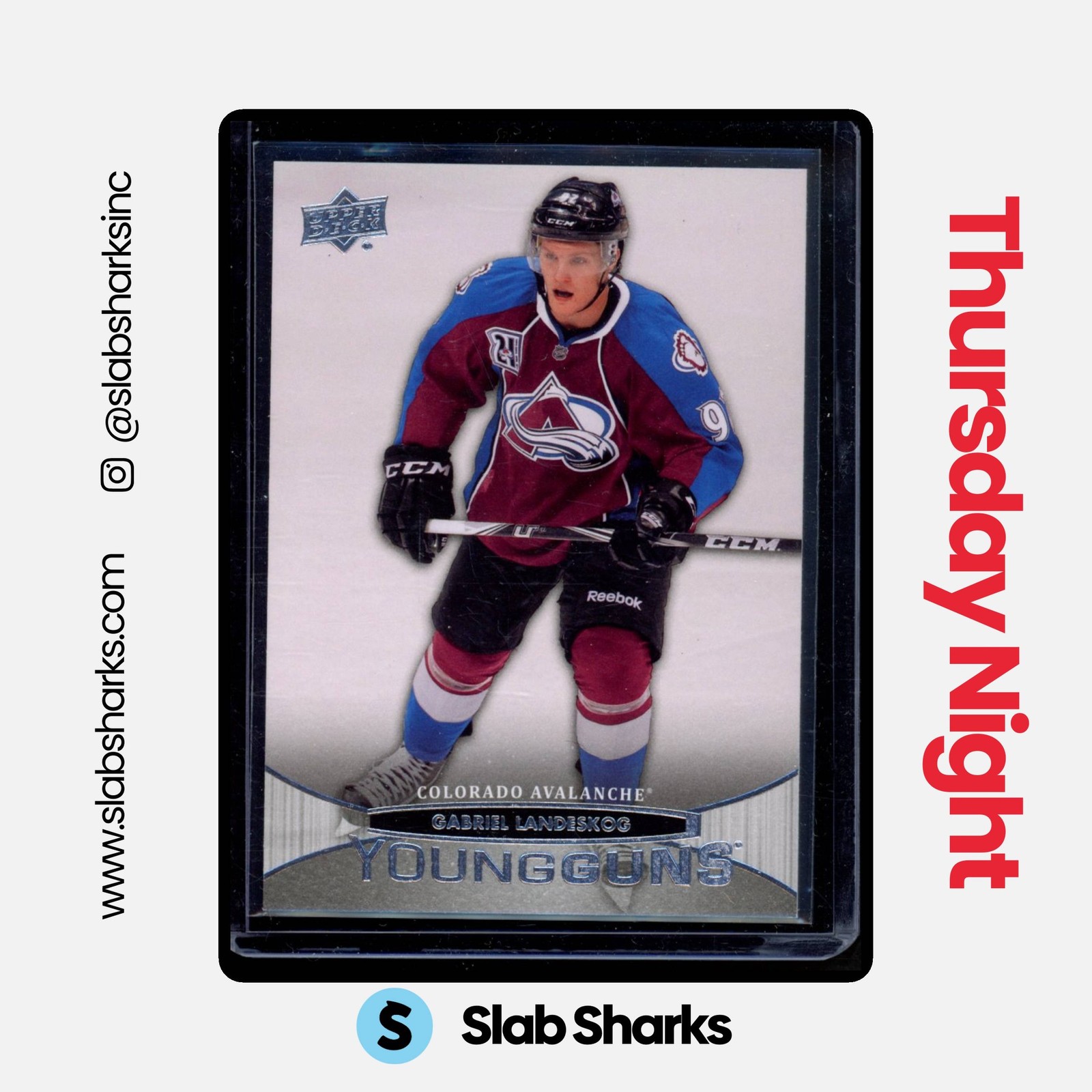 2011 UPPER DECK #208 GABRIEL LANDESKOG YOUNG GUNS RC ROOKIE