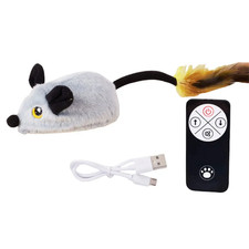 Electronic Squeaky Mouse Toy for Cats Moving Cat Toy for Indoor Outdoor Exercise
