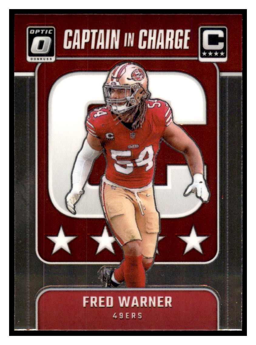 Fred Warner 2024 Donruss Optic Captain In Charge #10 San Francisco 49ers
