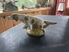 Early Vtg English Setter Scott Products Bottle Opener Hunting Dog Cast Iron
