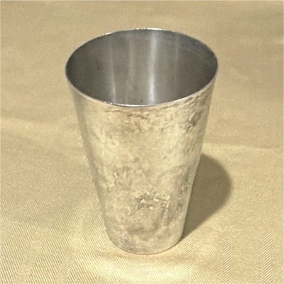Meriden Company Silver Metal Shot Glass Small Cup, 3 1/2 Capacity