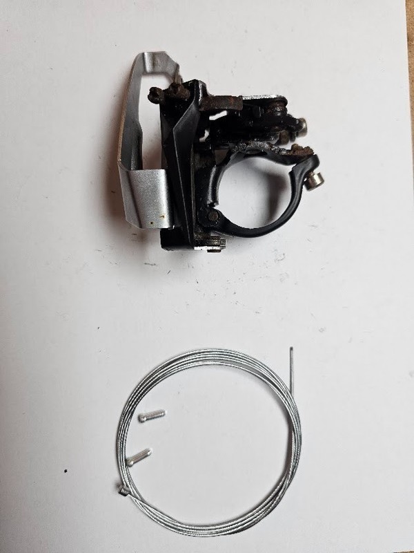 Shimano Altus Front Derailleur FD-M315-TS With Shift Cable + 2x Ends