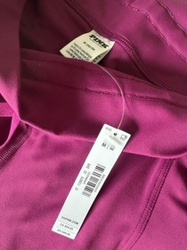 NWT PINK Victoria's Secret Jogger Pants Medium Fuchsia Purple Pink Drawstring