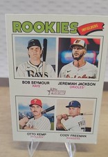 2026 Topps Heritage - Quad Rookies Jeremiah Jackson, Cody Freeman, Otto Kemp. SP