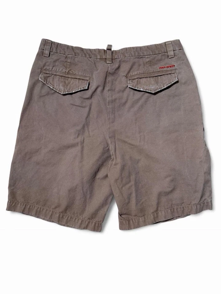 Pantalones Cortos Carga Dsquared² Marrón - Hechos en Italia - Estilo Utilitario Y2K - Para Hombre Talla 48 Foto 2 de 4