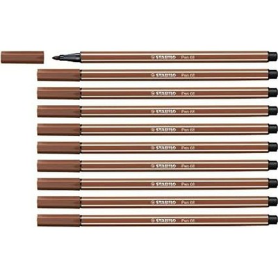 Stabilo Pen 68 - Pennarello Singolo Colore Rosso - Punta Media 1mm, Inchiostro A Base D'acqua, Atossico - 2