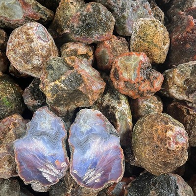 Raw Moroccan Agates - 1 lb of Natural Rough Agate, Achate Morocco, Lapidary