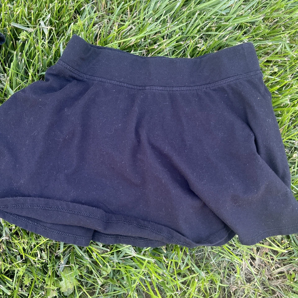 3双儿童广场女孩M 7/8短裙短裤黑色 — 第 3/4 张图片