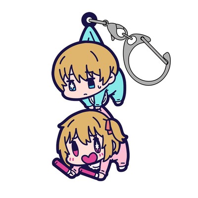 [Oshi no Ko] Aqua & Ruby childhood Ver. pinched rubber keychain 60mm