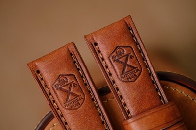 Handmade brown X Flottiglia MAS PAM Officine Panerai strap (can do any size)