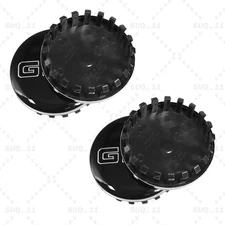 Gloss Black Wheel Rim Center Hub Caps 83mm For Sierra Yukon Denali 2014-2020 4PC