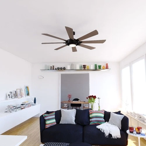 Burlington 1-Light Ceiling Fan in Farmhouse and Dome Style 15 Inches Tall and 68 - Picture 10 of 10