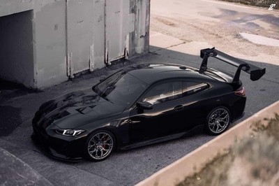Passend für BMW G82 M4 ALC Composite Dry Carbon Fiber GT3 Heckspoiler Flügel ...