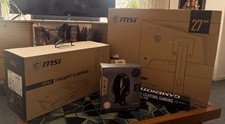 MSI Trident 3 i5-10400 GTX 1660 Gaming Desktop PC + Optix MAG273R Monitor  BNIB