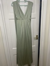 Monsoon Multiway Empire Maxi Evening Dress Sage Green UK 14 EU 42 US 10