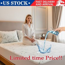 Bamboo Mattress Protector Hypoallergenic Breathable Waterproof Mattress Cover