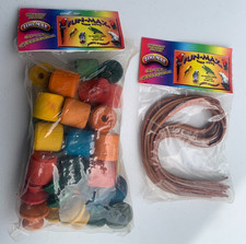 BIRD SUPPLIES - 2pc lot PARROT MACCAW, cage toys, ropes, blocks, replacememt DYI