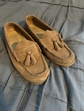 GH Bass Weejuns Suede Brown Men s Size 8 Made In USA Loafers