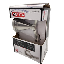 Delta Stryke Wall Mounted Double Towel and Robe Hook Stainless Steel 77638-SS