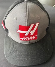 Haas F1 Team Hat Cap Gray & Black Snapback Stewart Haas Racing