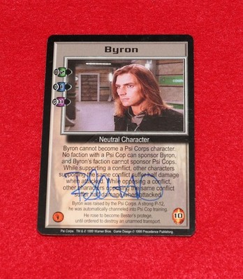 Babylon 5 B5 CCG Autograph Trading Card Robin Atkin Downes Byron