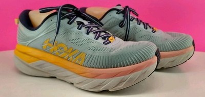 Hoka One One Women's Running. Multicolor W BONDI 7 Sneaker. Size 9.5D.   F27220F