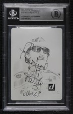 BAS 2017 Donruss NASCAR Printing Plate Black 1/1 Richard Petty BGS Authentic ow6