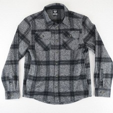 Colorado Clothing Button Up Flannel Shirt Mens Medium Gray