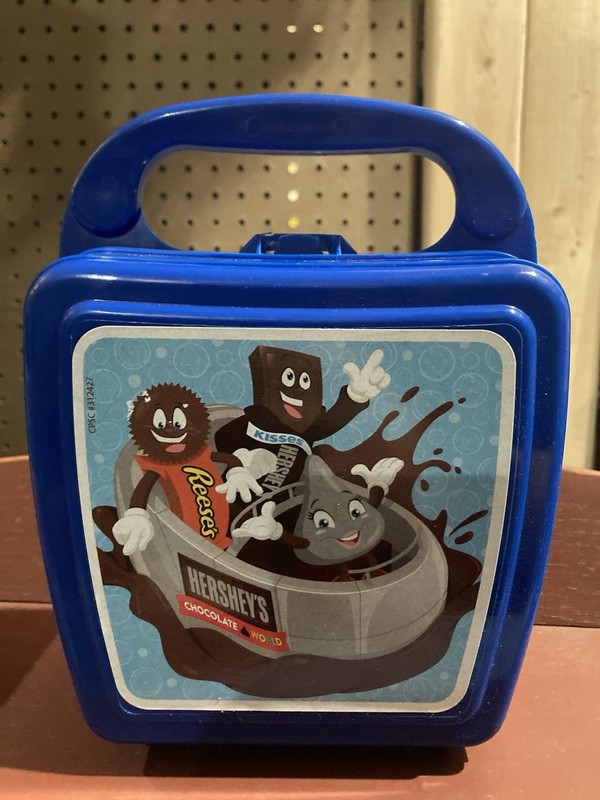 Vintage Hershey's Chocolate World Case Small Lunchbox Whirley DrinkWorks