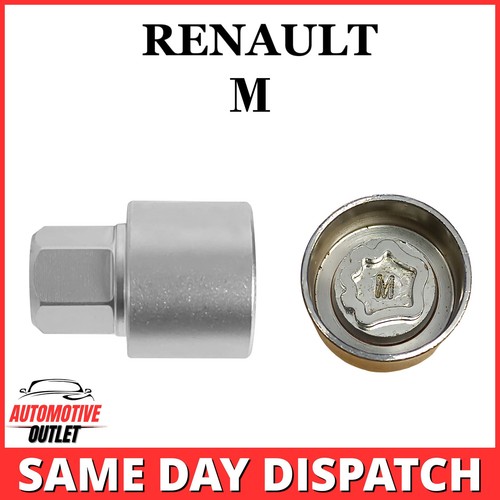 LOCKING WHEEL MASTER SECURITY NUT BOLT REMOVER KEY SOCKET M FOR RENAULT
