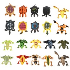  20 Pcs Miniatur Schildkröten Frosch Figuren Miniatur-Tierfiguren Froschfigur