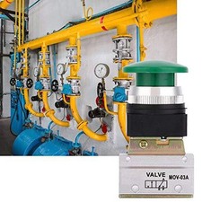 Pneumatic Control Mechanical Valve 2 Position 3 Way G1/8" Sturdy Heavy Duty High