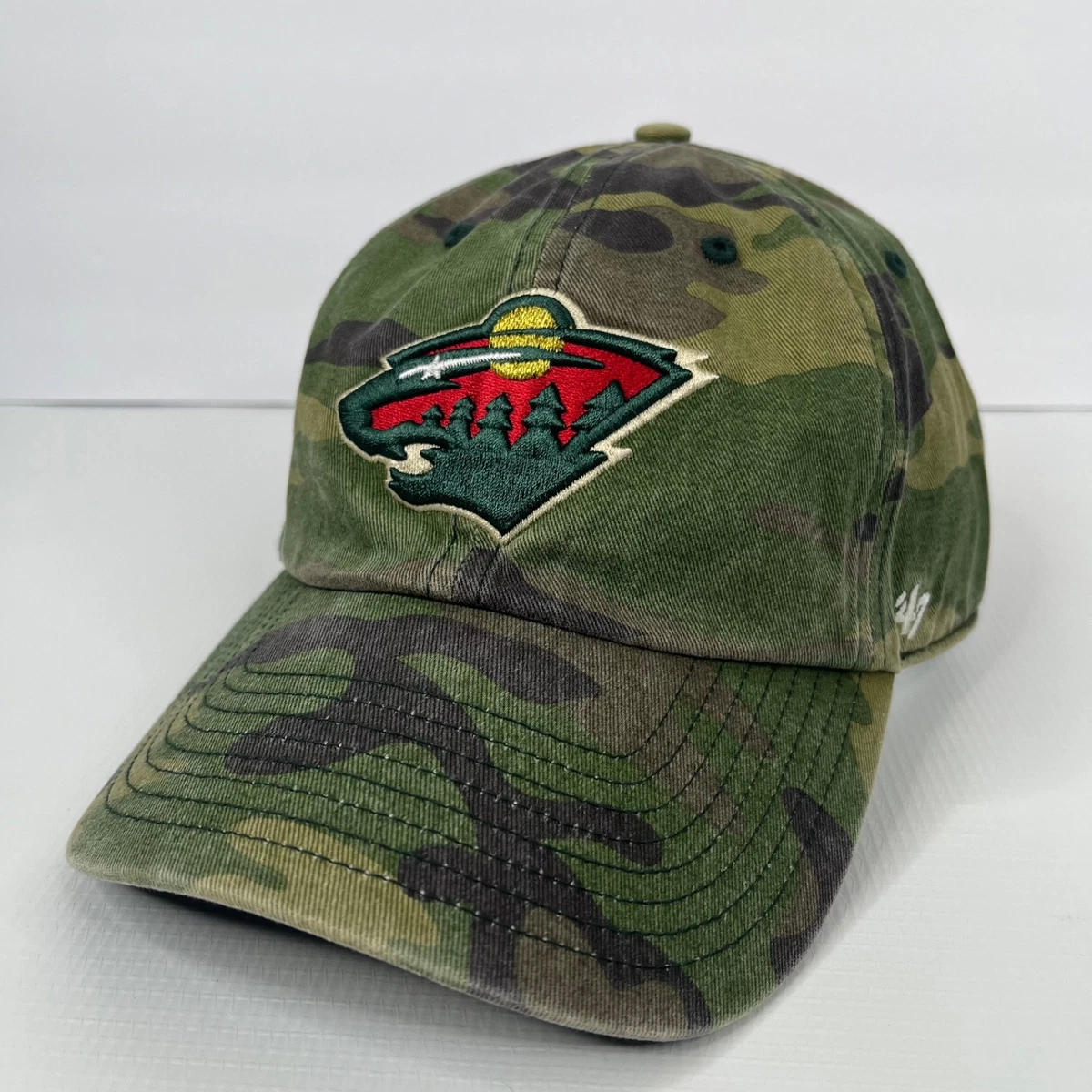 Chapeau camionneur sauvage du Minnesota hommes vert OS réglable bord