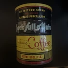 Vintage Chock Full of Nuts Coffee 1 lb Tin Can Canister 16oz NY USA Advertising